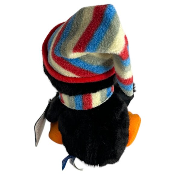Russ Shining Stars Penguin With Striped Hat & Scarf Stuffed Animal Toy No Code - Picture 5 of 8